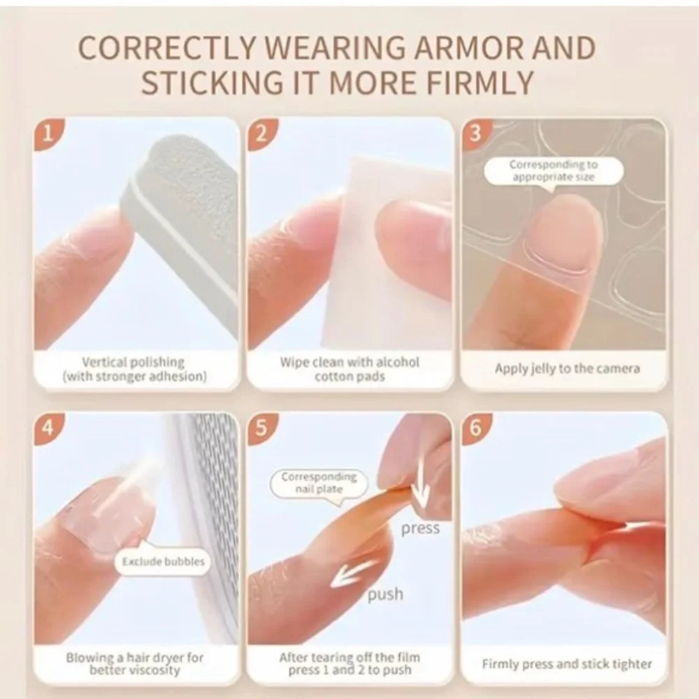 Butterfly French Tip Press-On Nails - Picture 3 of 5